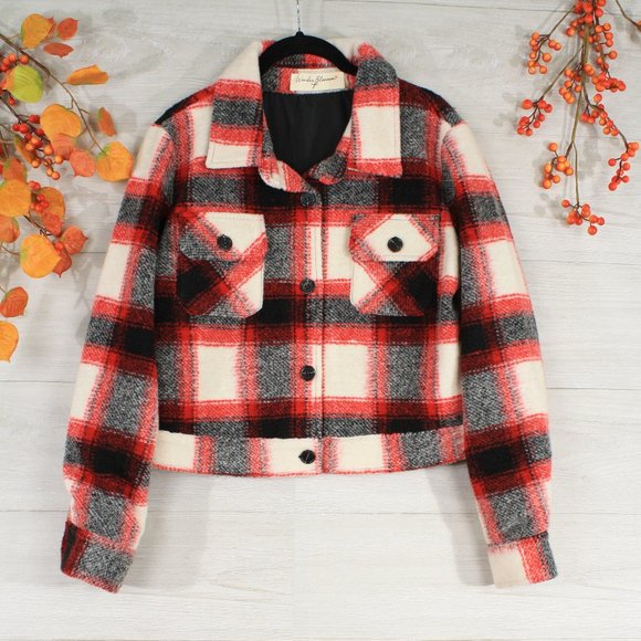 Wonder Blossom NYC Jackets & Blazers - SOLD OUT!!! WB Plaid Cropped Trucker Jacket